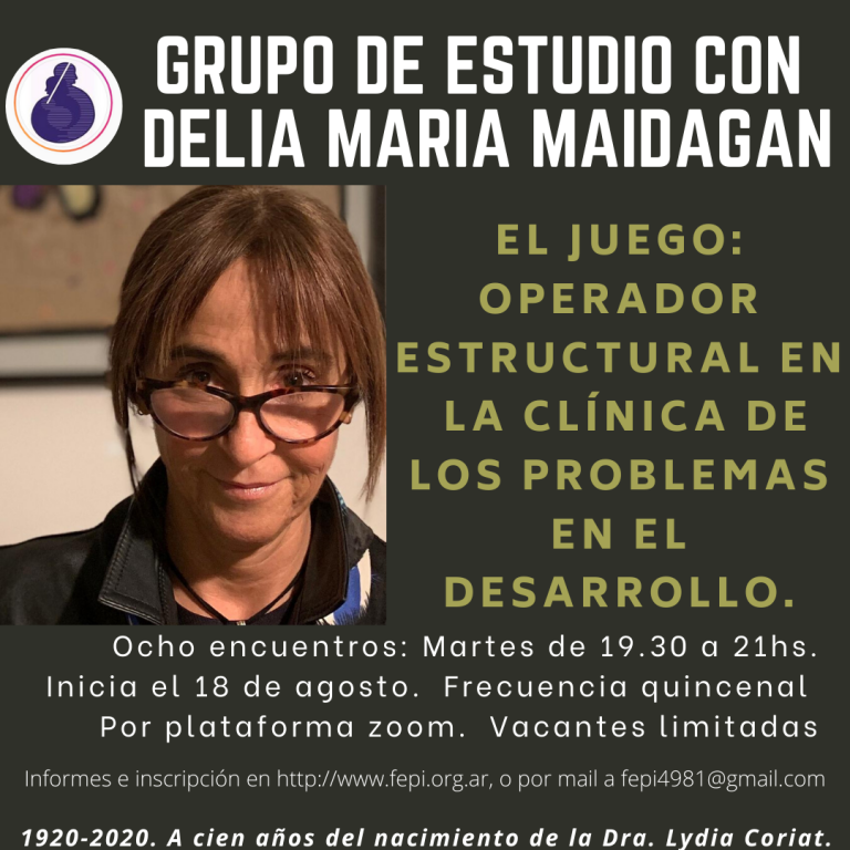 GRUPO DE ESTUDIO CON DELIA MARIA MAIDAGAN